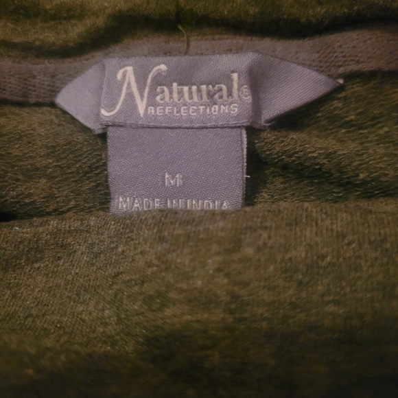 Natural Reflections Olive Green Slouchy Turtleneck Sweater M - Picture 7 of 7